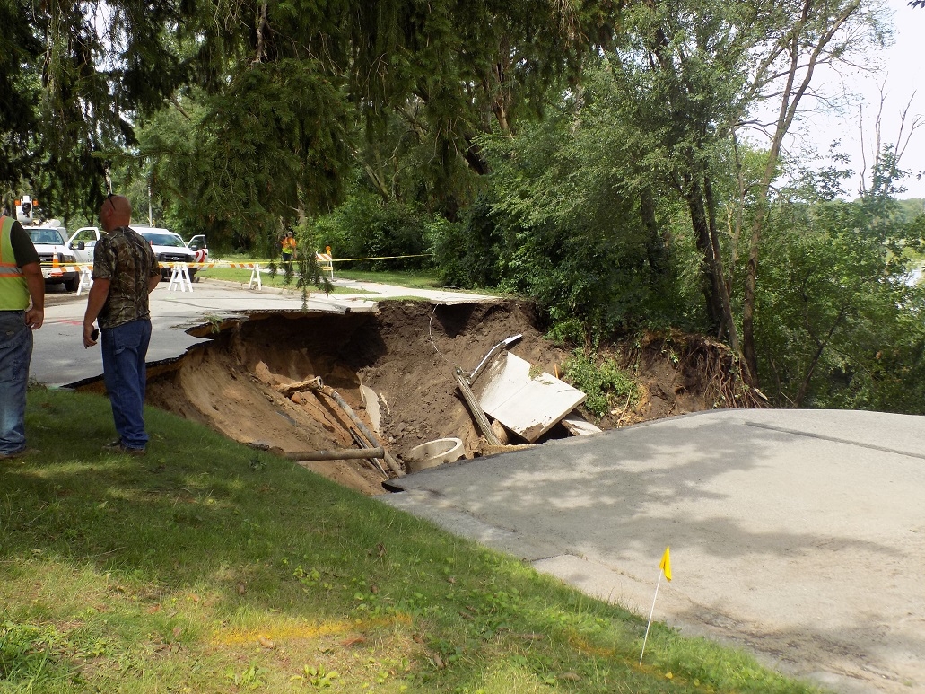The city has also closed hiking trails and streets around the sinkhole at the corner of Park Dr. and North 23rd St. in La Crosse.