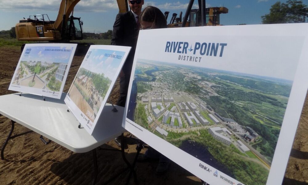 Groundbreaking occurs at long-planned River Point project site - WIZM ...