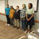 Top five finishers from 2023 CESA-4 spelling bee; the winner is Dean Teale of Holmen, second from right